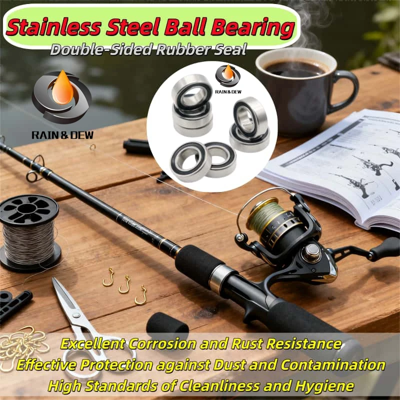 Stainless Steel Ball Bearings  10Pcs SMR137RS ABEC-7 SMR63 SMR74 SMR84 SMR104 SMR137  S607 S623 S684 S693 S6901RS