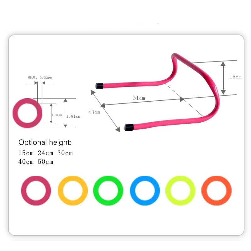 PVC Bent Hurdle Frame para Crianças, Curso De Obstáculo, Equipamento De Treino De Futebol, 1PC