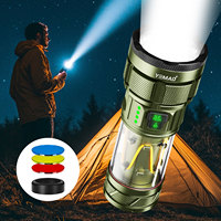 YEMAO A19 High Power Flashlight 9-core 6000 Lumens Rechargeable Led Flashlight Portable Lantern Outdoor Camping Fishing Lights