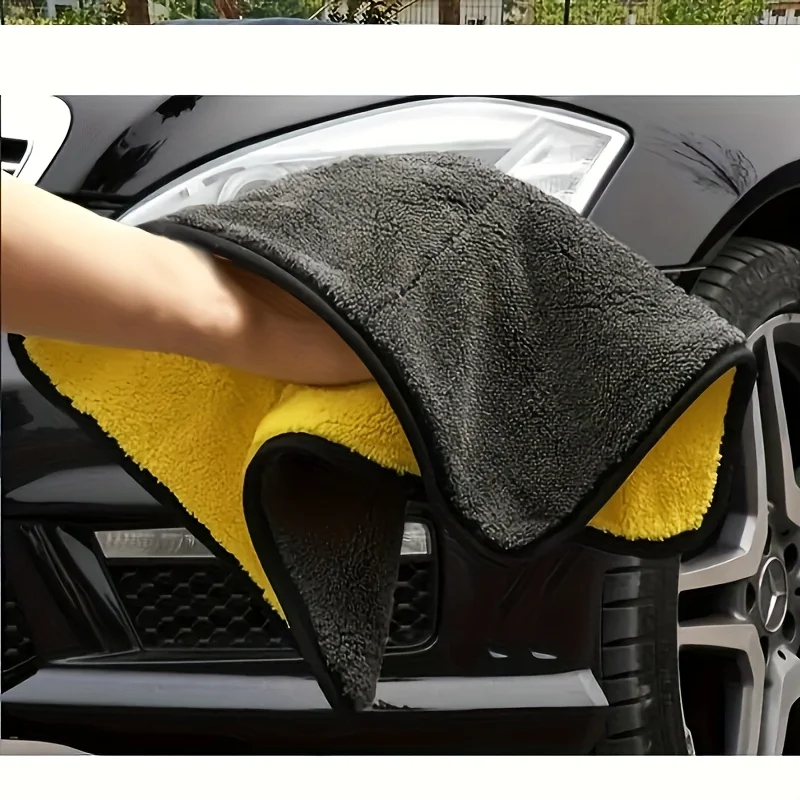6pcs Microfiber Cleaning Cloths, Ultra Absorbent Car Drying Towels,Cloths for Car, Home,Window Cleaning, Reusable & Washable