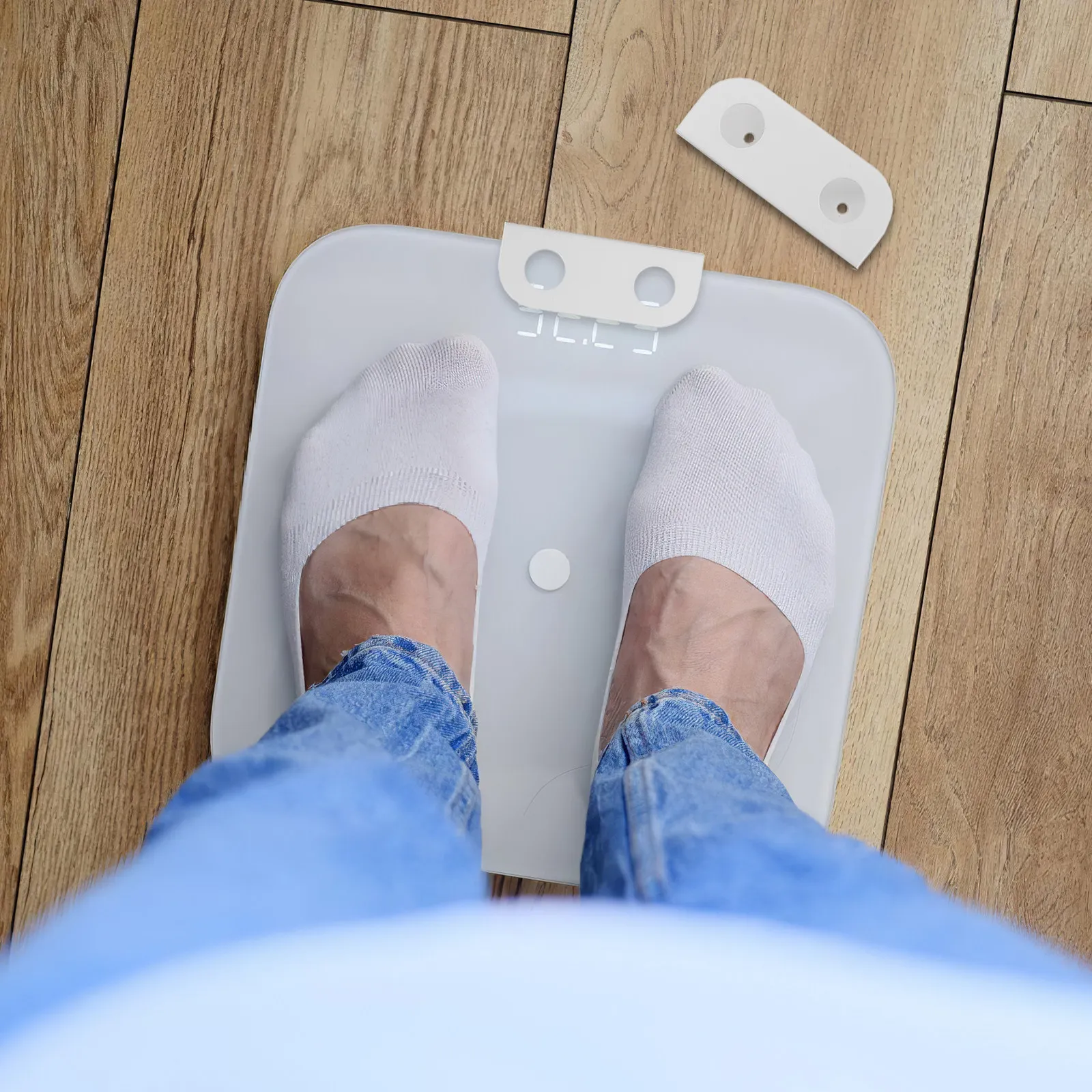 1Set Wall-Mounted Body Weight Scale Holder Space Saving Bathroom Digital Scale Organizer Rack Moisture Proof Non Slip Under