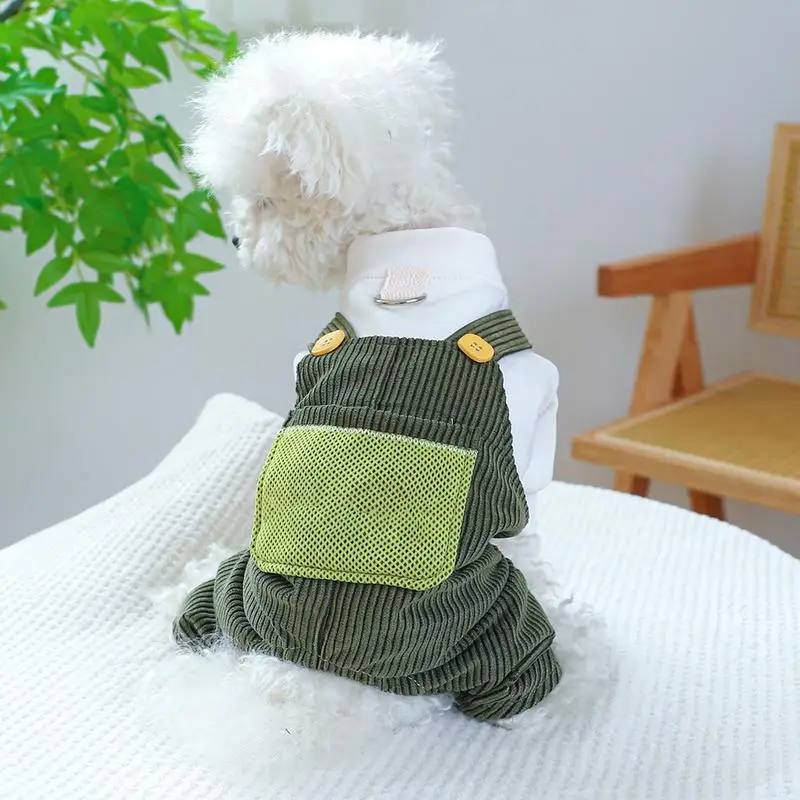 Dog Jumpsuit Winter Dog Overalls For Small Dogs Stylish Puppy Jumpsuit Comfortable Puppy Outfits Dog Bodysuit Dog Onesie For