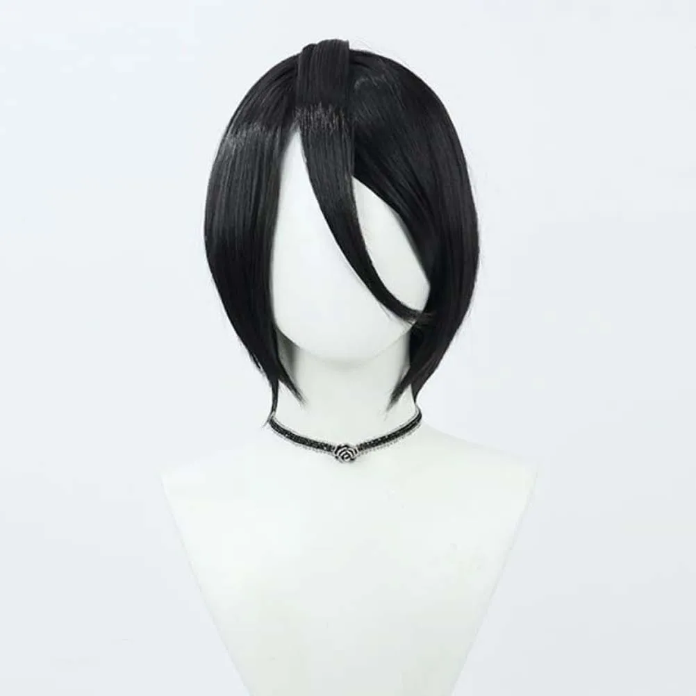 Halloween Party Men BLEACH Cosplay Kuchiki Rukia Short Black Straight Wig