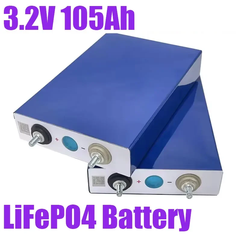 

3.2V 105AH LiFePO4 Battery EVE Rechargeable Battery Class A Busless Suitable for DIY 12V 24V 48V Lithium Battery Pack