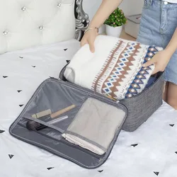 Multifunction Travel Tote Waterproof Foldable Duffle Storage Handbag Clothes Cosmetics Belongings Organizer Pouch Supplie