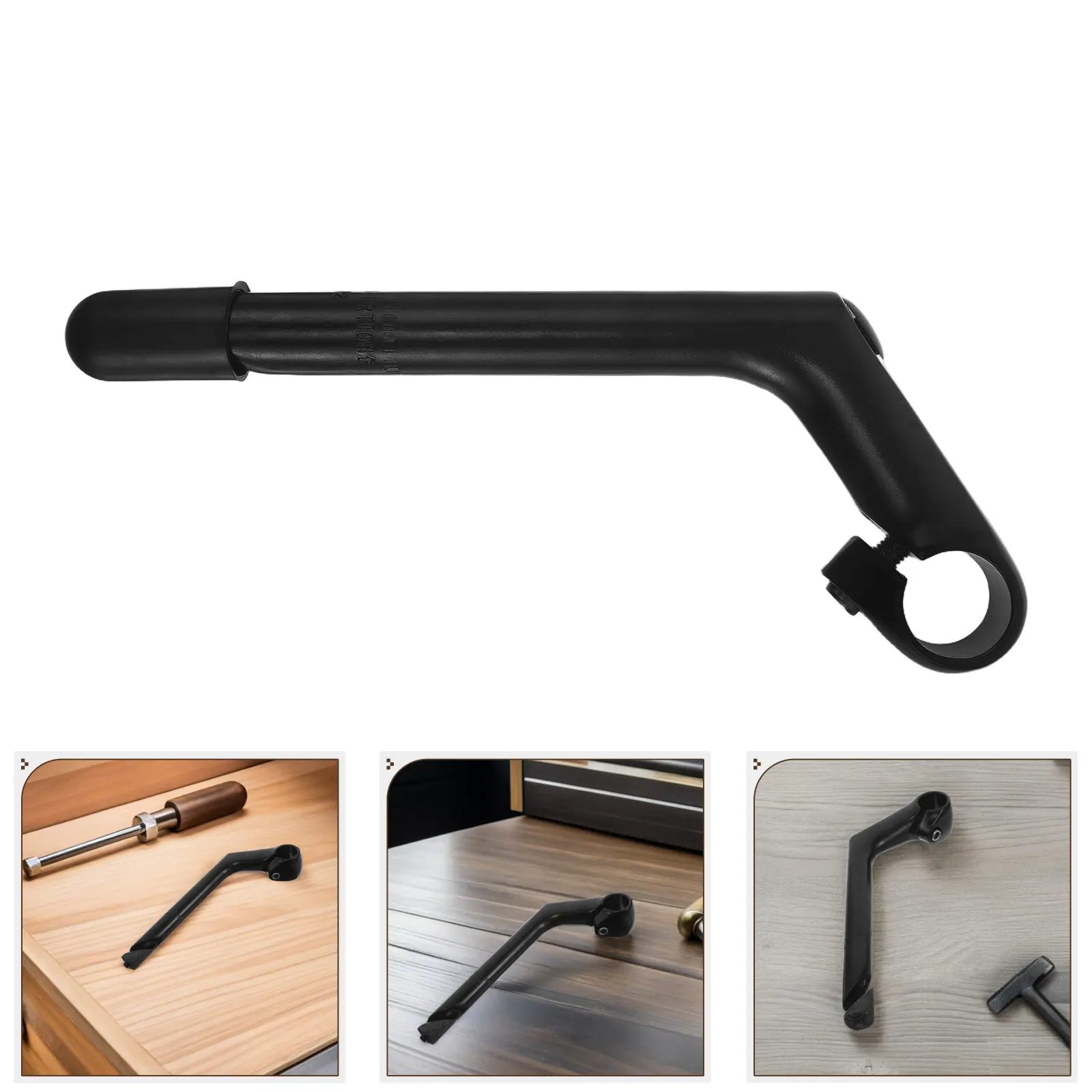 

Mountain Road Bike Aluminium Gooseneck Stem Black Diameter 22.2mm for Fork 25.4mm Handlebar Stem Replacement Cycling Accessories