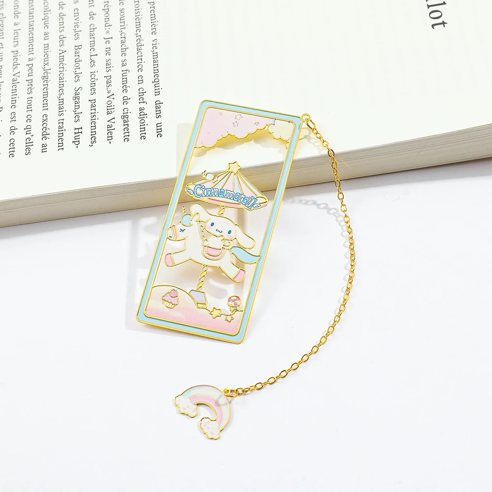 Sanrio Series Bookmarks Metal Kurome Bookmarks Birthday Gift for Daughter Valentine's Day Gift for Wife