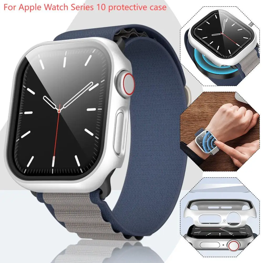 

Для Apple watch Series 10 чехол, защитный чехол «Все в одном», наружная Защита от царапин, износостойкие аксессуары для часов