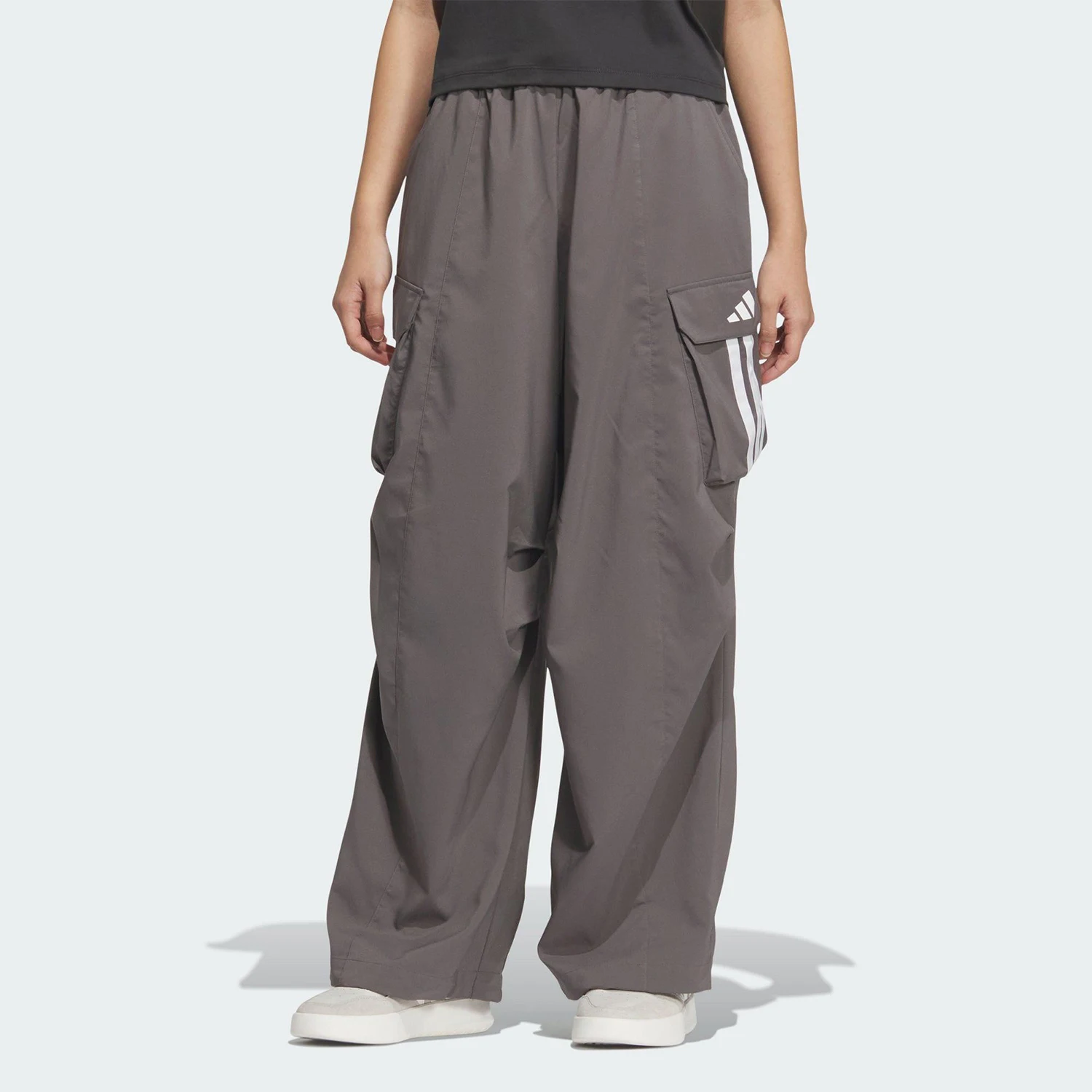 

Adidas genuine new women's fashionable loose woven wide leg pants JZ2333