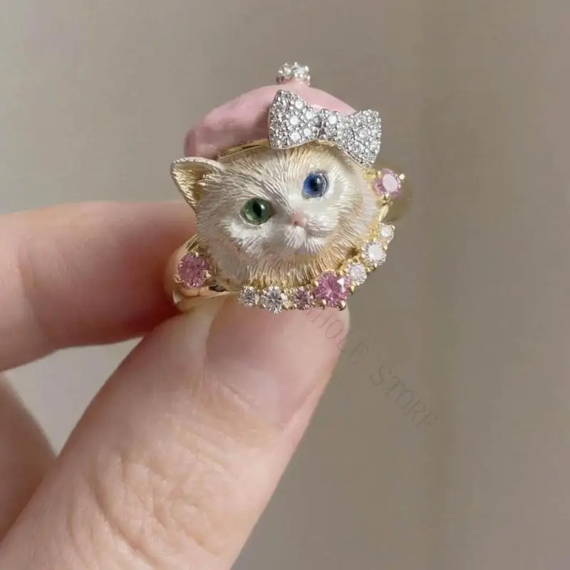 R7UF Novelty Animal Ring with Polished Detail for Regular Outfit Styling