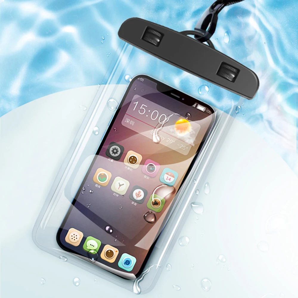 Wasserdichte Handyhülle, Schwimmtasche, universelle Unterwasser-Schutzhülle für iPhone 11, 12, 13, 14, 15, 16, 17 Pro Max Air