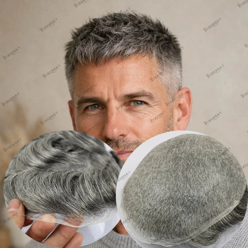 

Невидимый тонкий протез для замещения волос для мужчин с облысением, 0,02 мм, натуральный вид, ручная работа, 90% плотность, премиум-качество