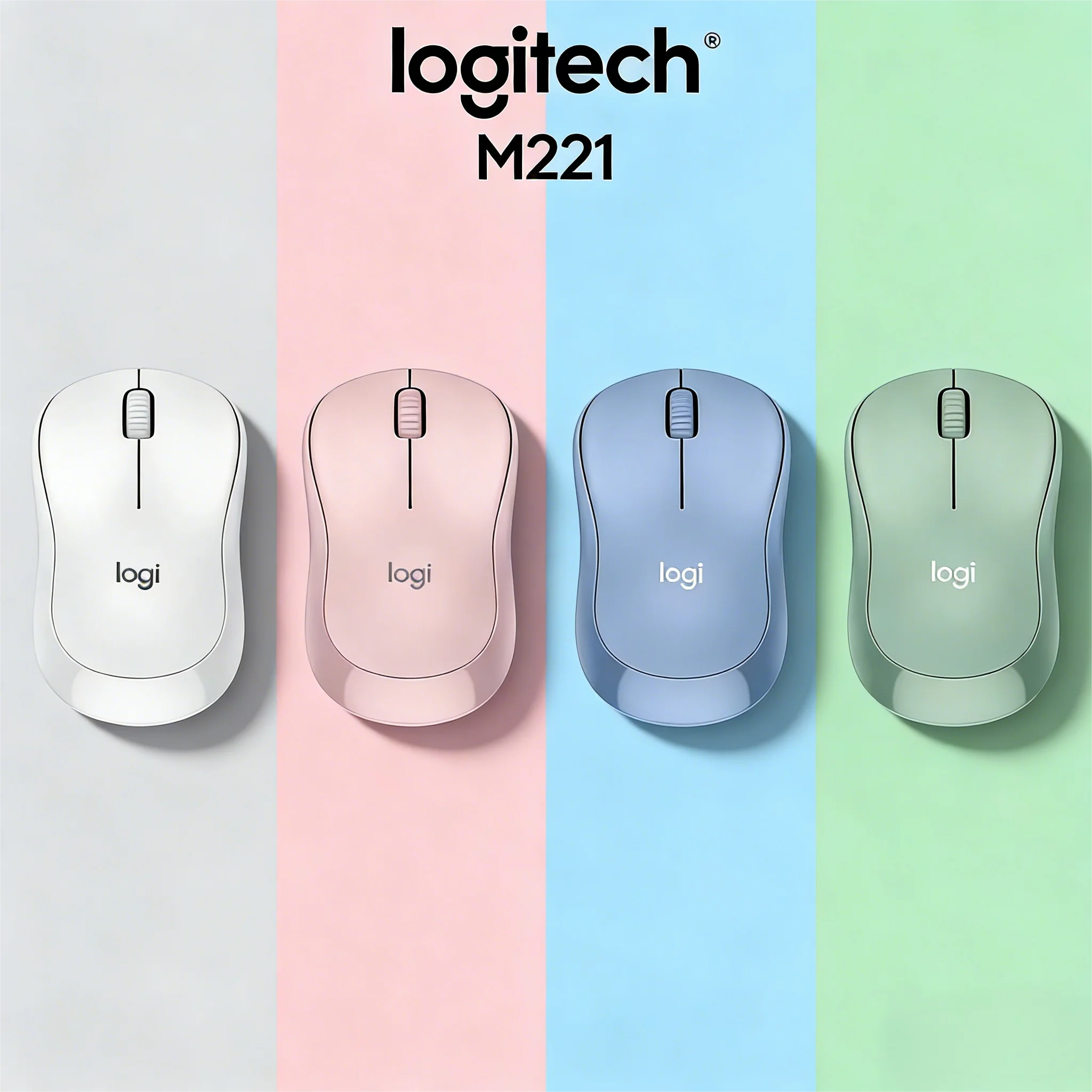 

Бесшумная беспроводная мышь Logitech M221 для студентов