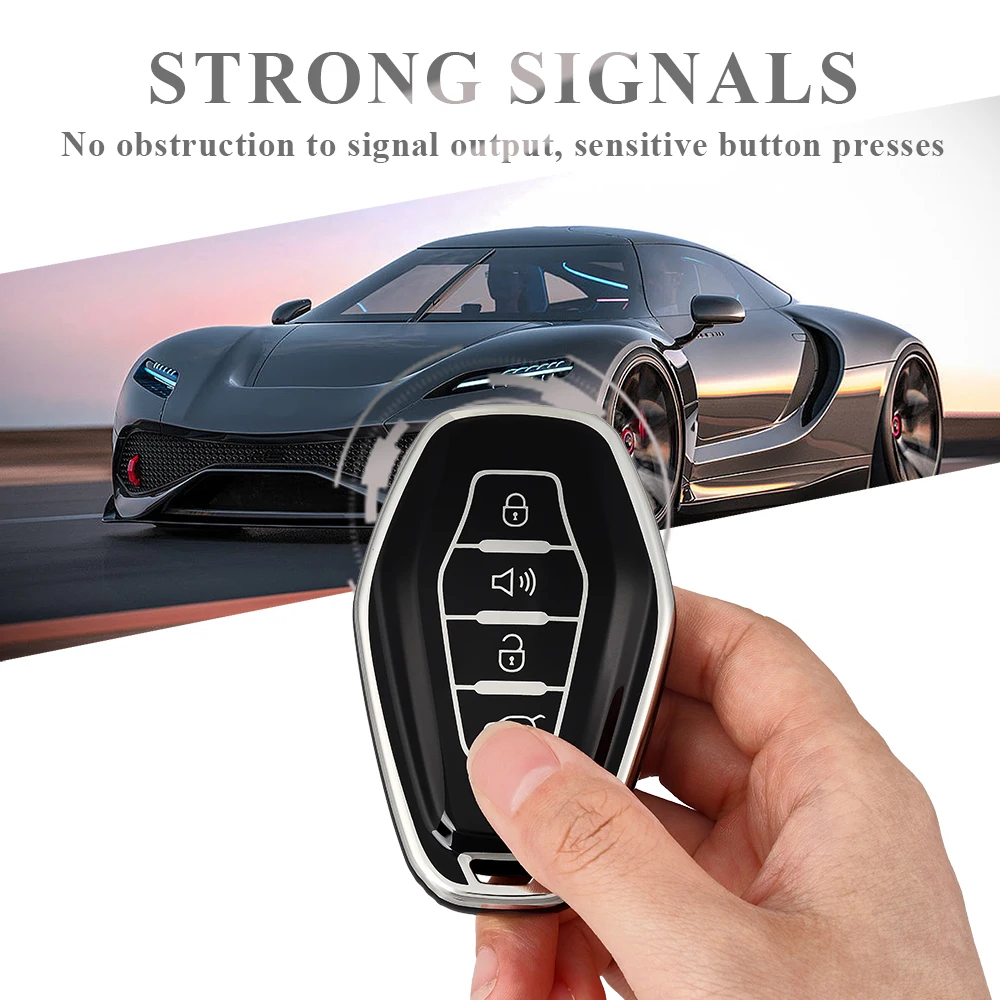 Key Case Cover Fob For Chery Jetour X70 X90 X95 Plus X70plus X90plus 2020 2021 2022 Keyring Soft New TPU key Protector Shell