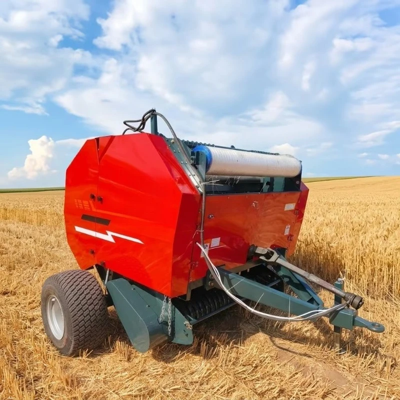 Hot Sale Multipurpose Hay Straw Baling Machine Tractor Mini Hay Baler Grass Round Baler Model 8070/1070
