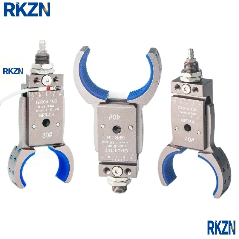 GPR-CH Series Pneumatic Bottle Embryo Clamp 20-105mm Range Aluminum Alloy Gripper for Injection Molding Robot Arm