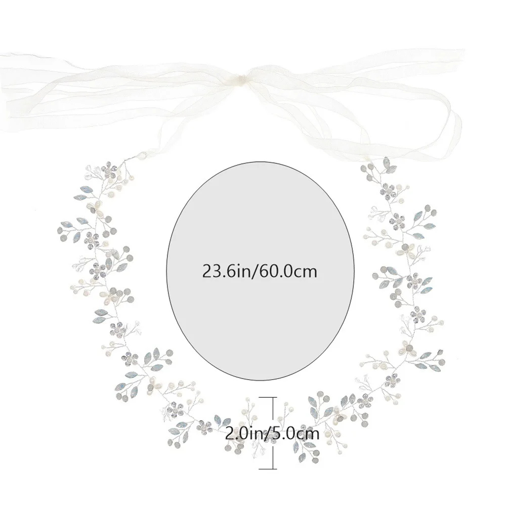 1 pezzo di cintura da sposa cintura a catena da sposa fiore di perle fascia durevole accessorio chic per la sposa festa di fidanzamento di nozze banchetto