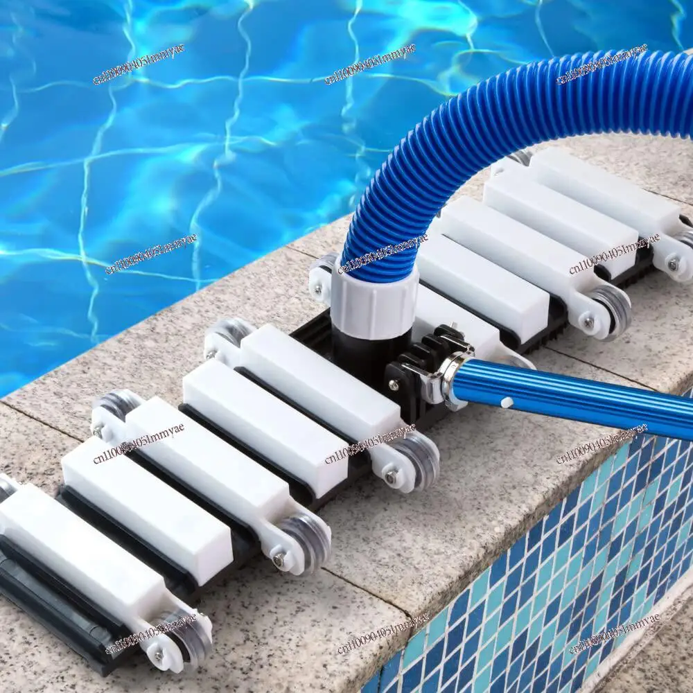 Swimming pool suction head with brush cleaning equipment underwater vacuum cleaner