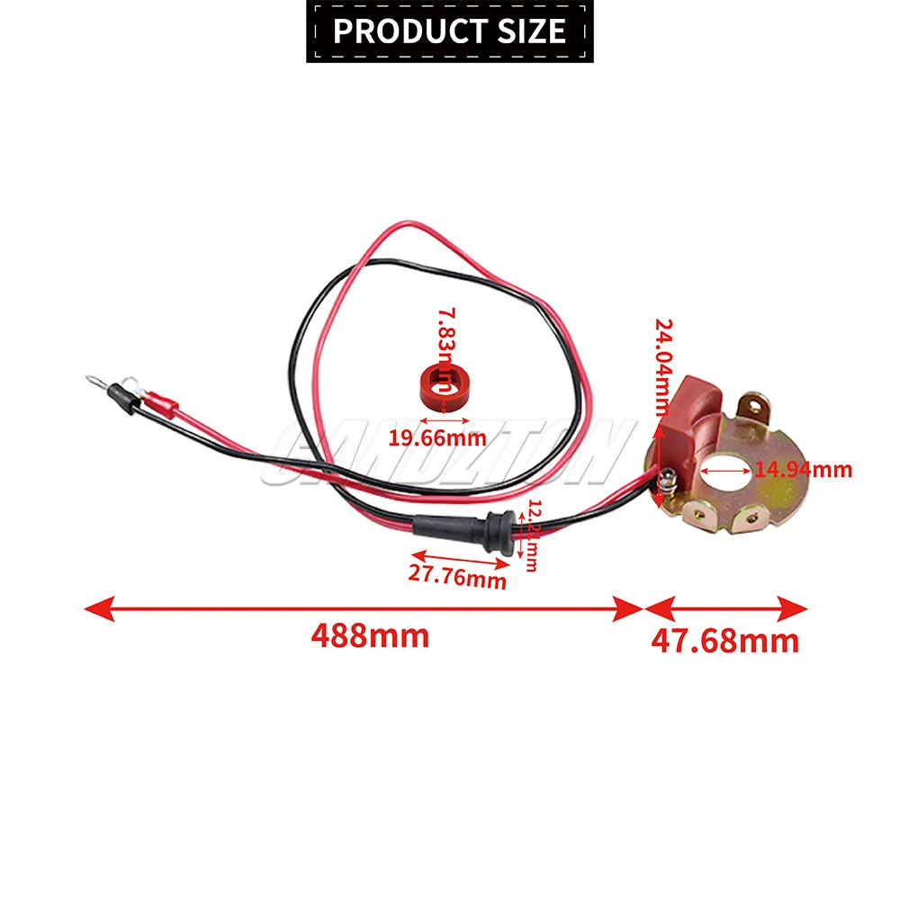 1244A 1244 Electronic Ignition Conversion Kit 12v for Ford Tractors 2N 9N 8N 500-800 Series Easy Installation Car Accessories
