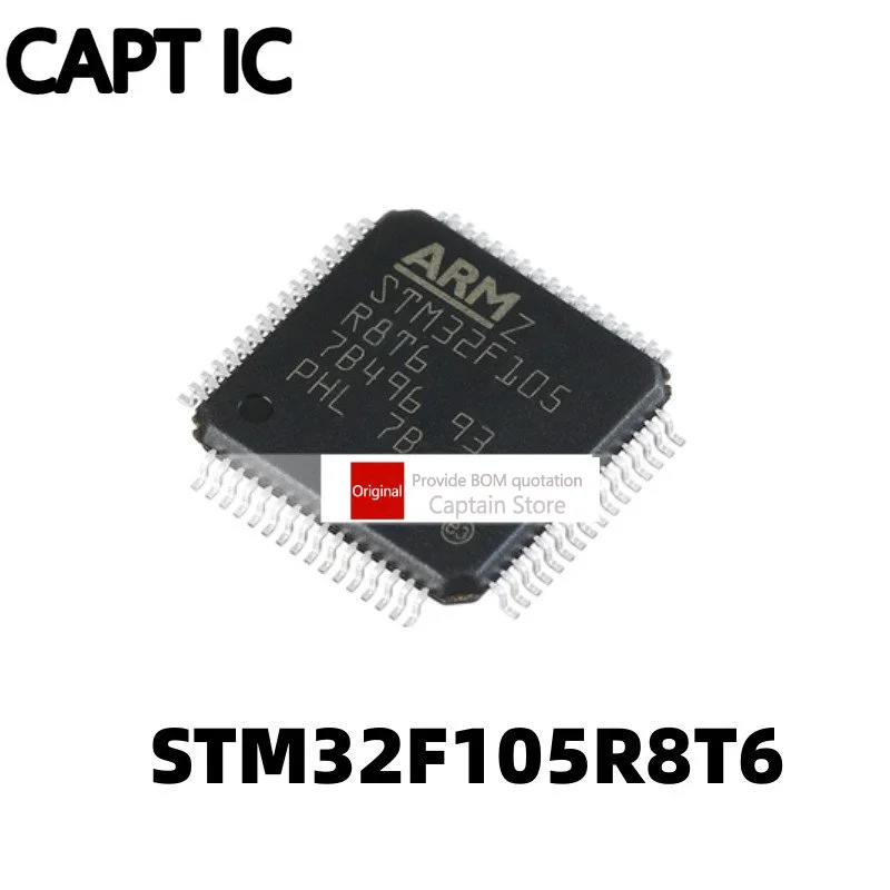 5PCS STM32F105R8T6 LQFP64