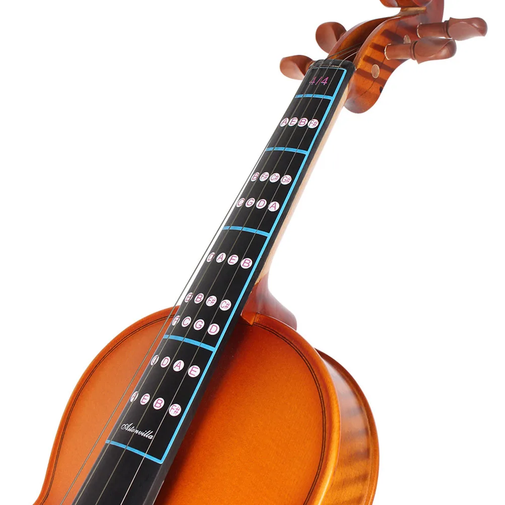 

10 Pcs Violin Fretboard Stickers Reusable Intonation Decals Position Guide Lightweight Paper Beginner Accessories