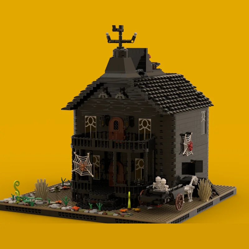 2805 stücke MOC Spooky Haus Saisonale Halloween Modell Bausteine Montieren Weihnachten Geschenke DIY Kreative Spielzeug Idee Geburtstag