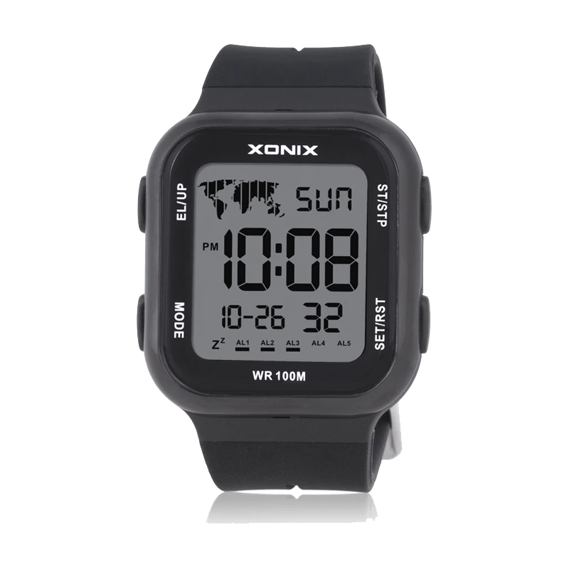 XONIX New Fashion Classic Men Women Couple Multi Function Sports Countdown Swimming Diving Waterproof 100m Alarm DAP