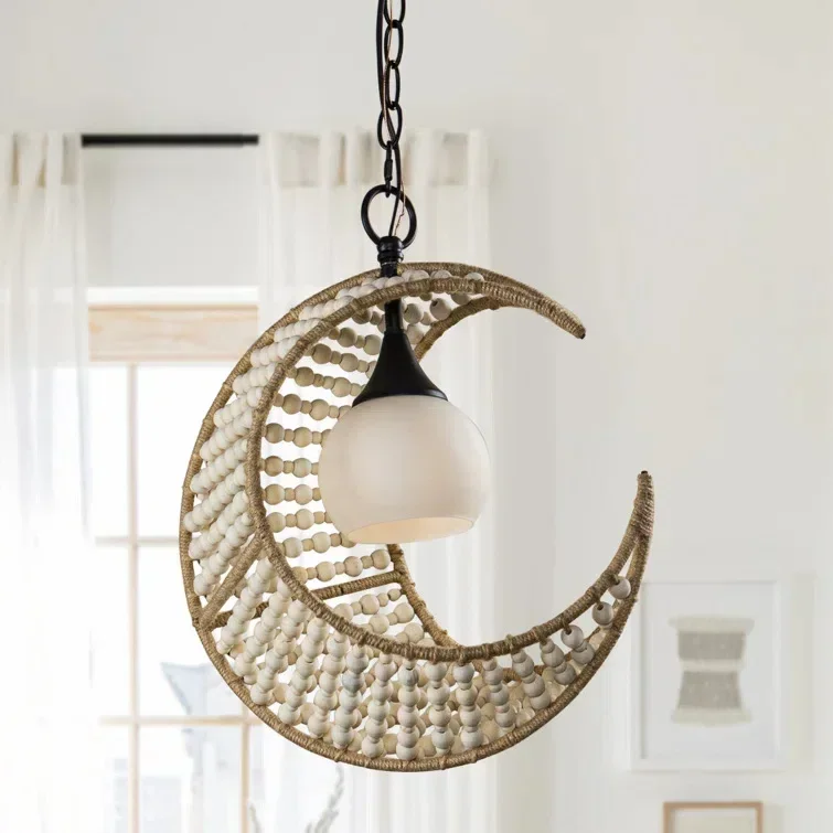 American retro moon chandelier French atmosphere creative art designer advanced dining room living room bedroom porch