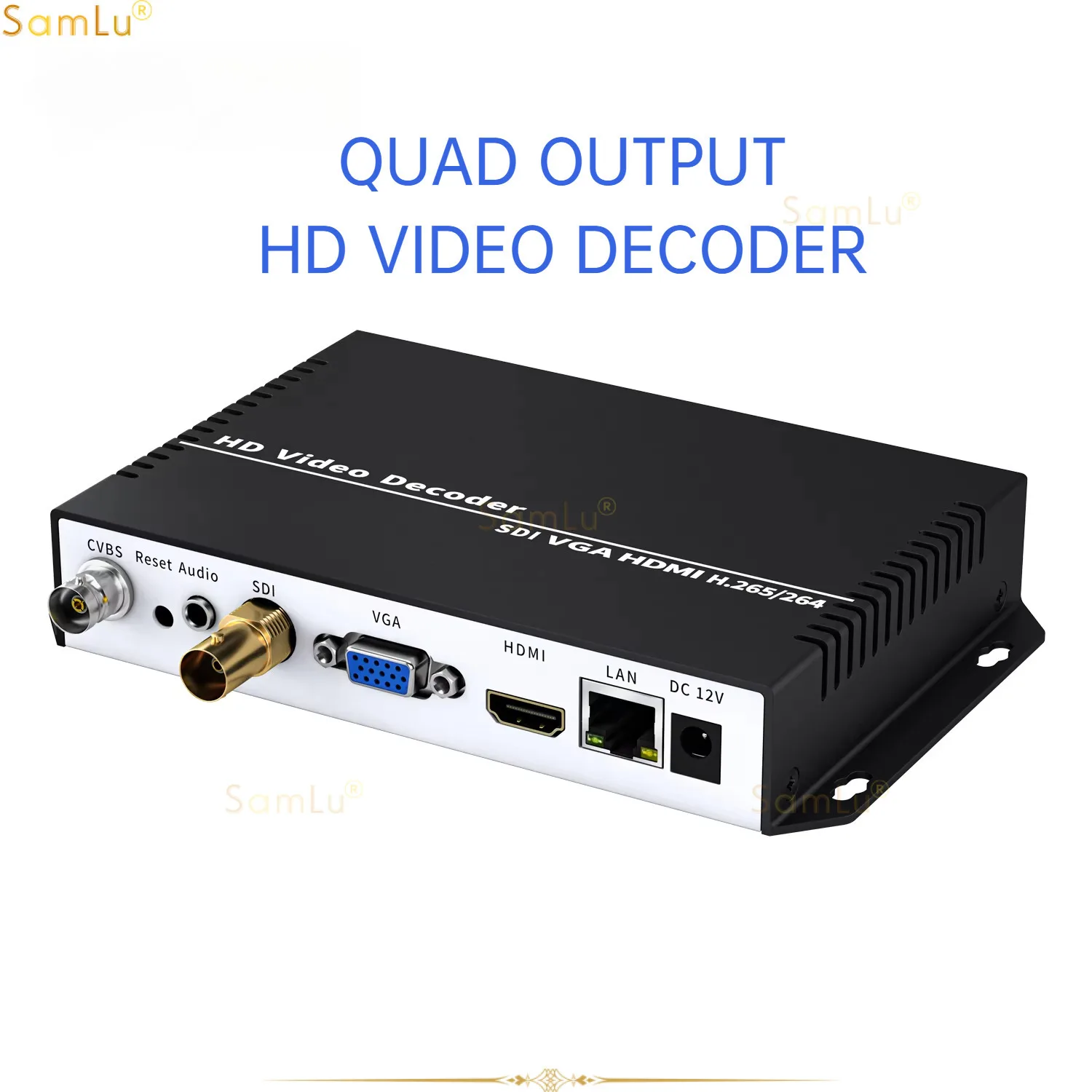 

SDI 4K UHD H.265 H.264 VGA Low Lantency Repleace Topbox &PC Transmitter RTSP RTMP SRT UDP Stream IP to HDMI Decoder