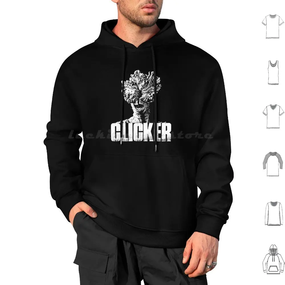 Clicker Hoodies Long Sleeve Last Of Us Zombie Clicker Horror