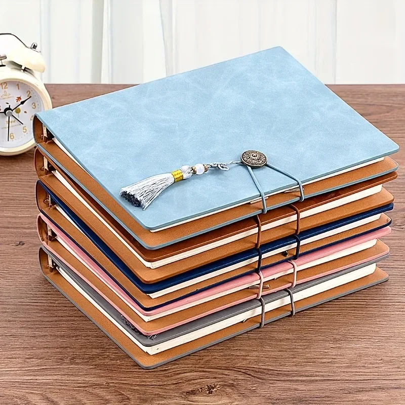 1pc A5 Size Luxury Loose-leaf Notebook -Durable Hollow PU Leather Cover, Vintage Touch, Ideal for Note-taking, Office