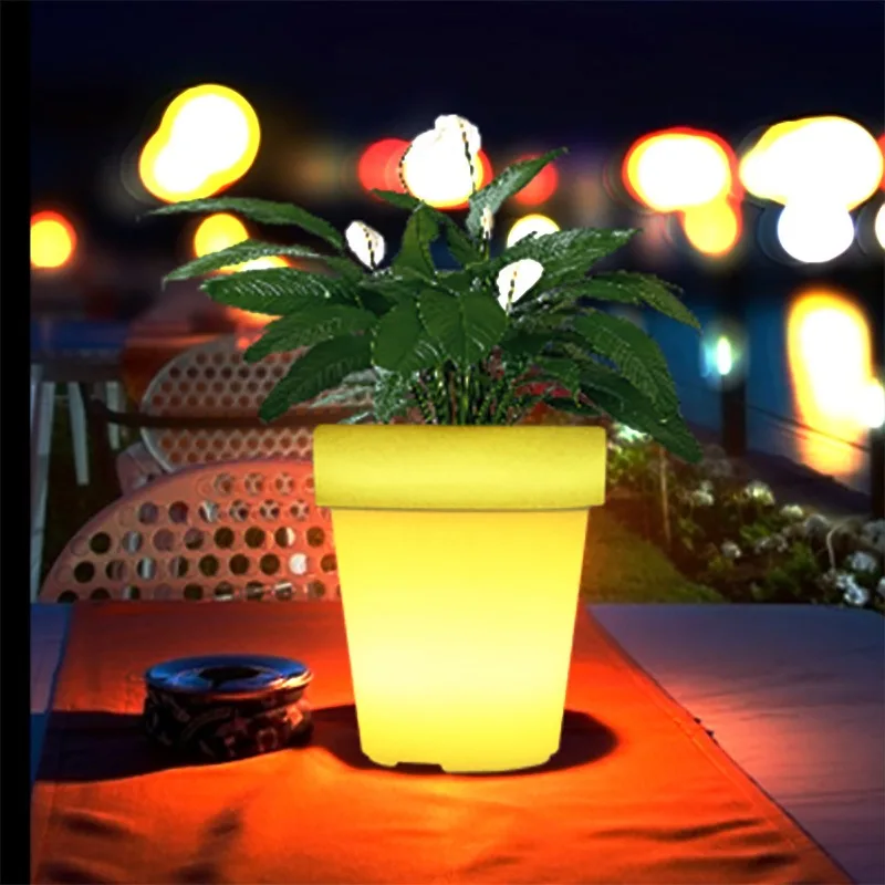 

Indoor/Outdoor Flowers Solar Light Emitting Diode Light Decorative Solar Pot