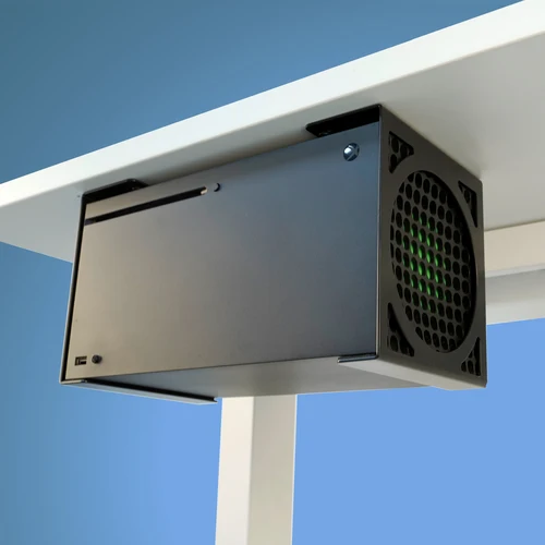 Imagen 1 del producto Monzlteck Soporte de escritorio para Xbox Series X, soporte de montaje sigiloso para XSX, soporte de consola totalmente metálico para juegos