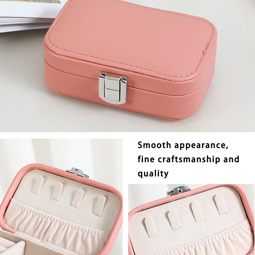 Чехол для ювелирных изделий, портативный держатель для сережек, украшение, ожерелье, бледное