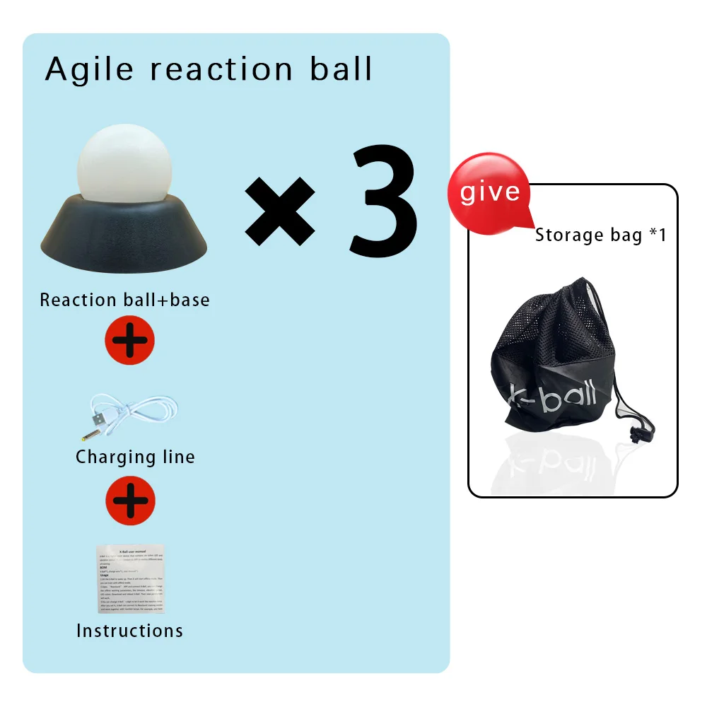 queling X-Ball Smart Reaktionsball Hand-Augen-Küpfung Beweglichkeitstraining digitaler Sensor Vektor Reaktionx 5