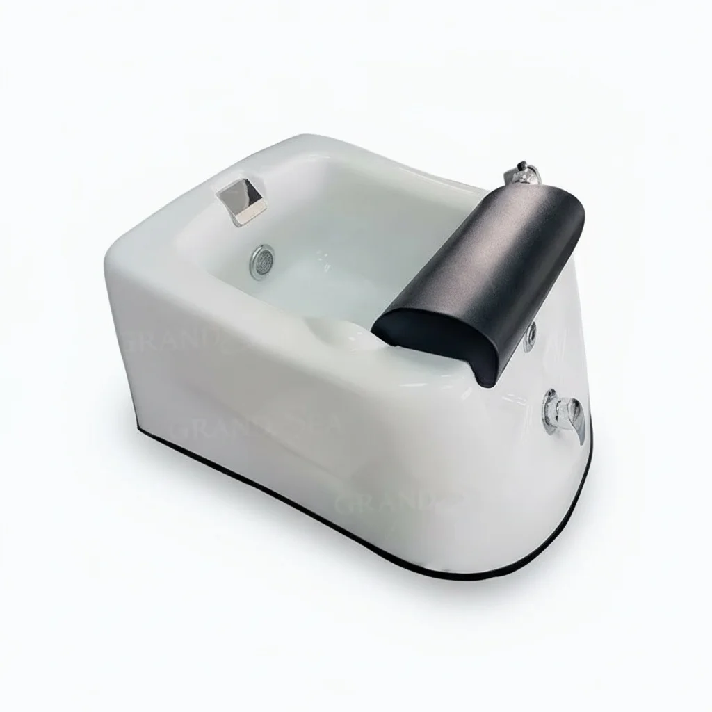 

Acrylic Foot Wash Basin, 570 x 570 x 330 mm Pedicure Foot Tub, Massage Water Surf Foot Bath for Home Hotel, Heavy Duty Tub
