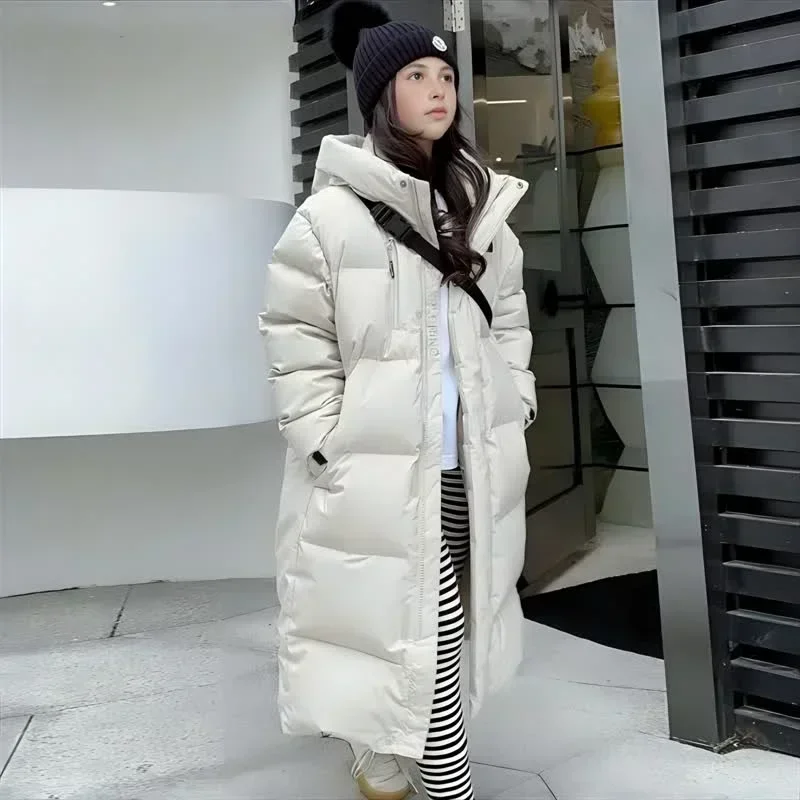 Winter Clothes for Girls Thick Warm Long Parkas Fashion Casual Hooded Down Jacket Kids Outerwear 10 12 13 Years Teen Child Coats