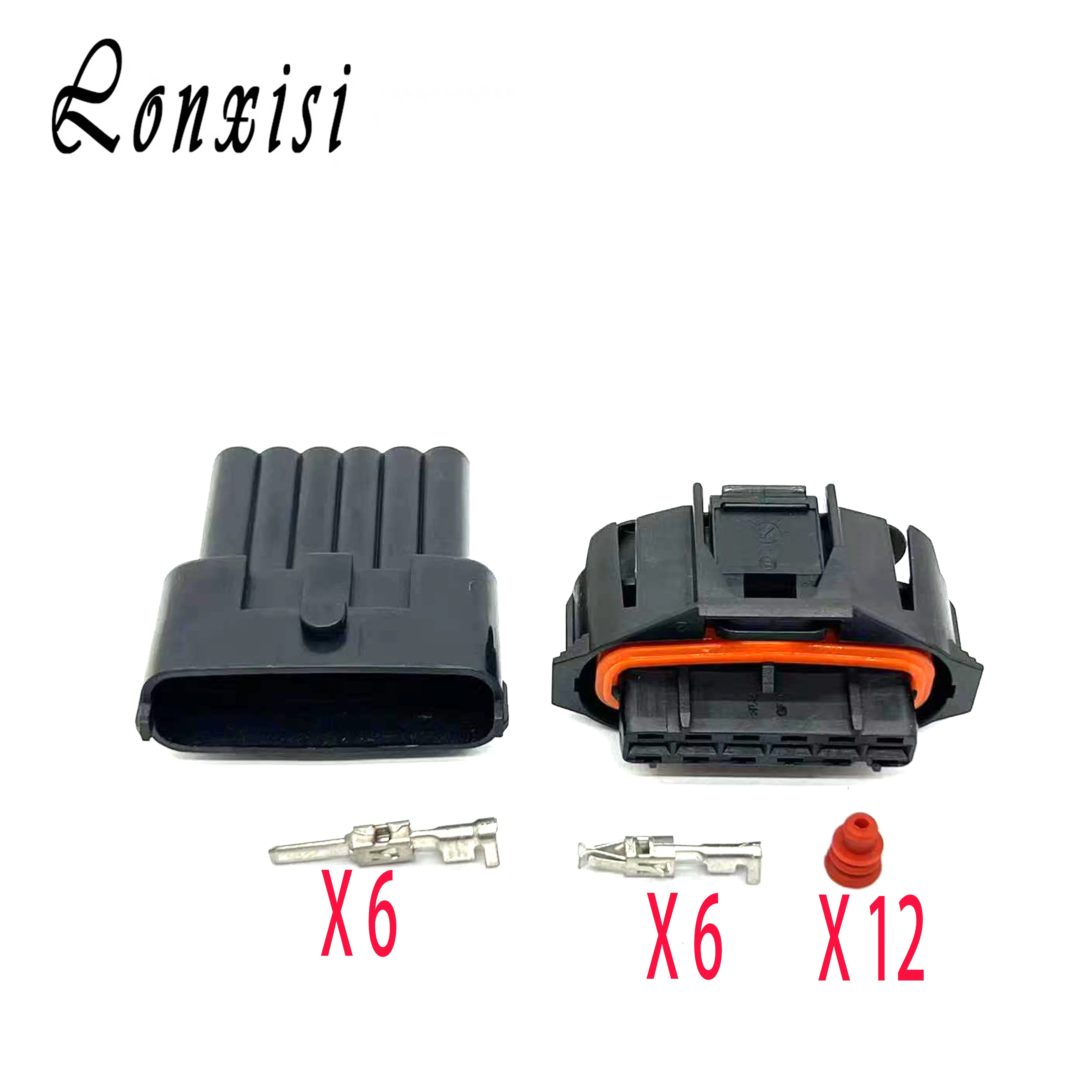 

1/5/10/20 Sets 6 Pin 3.5mm 1928404629 Waterproof Electrical Accelerator Pedal Sensor Wiring Plug 936394-2 Auto Wiring Connector