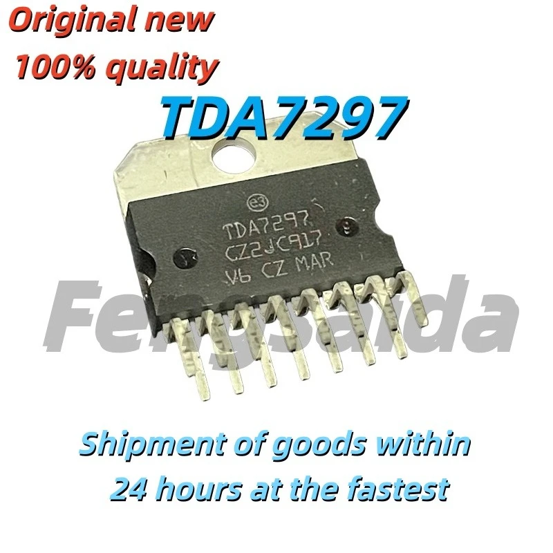 5PCS Brand new original TDA7297 package ZIP-15 dual-channel audio power amplifier IC chip