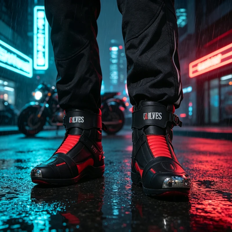 JG.WOLVES High-top Safety Protection Motorcycle Shoe Outdoor Riding Boots Motorcycle Boots Men's Plus Size Cross Country Boots