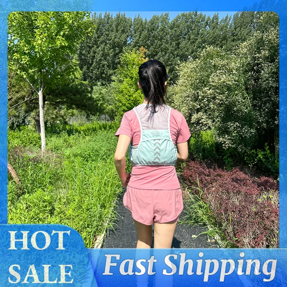 Outdoor Trail Running Backpack Ultralight Running Race Hydration Vest Breathable Jogging Vest for Marathon Cycling Hiking