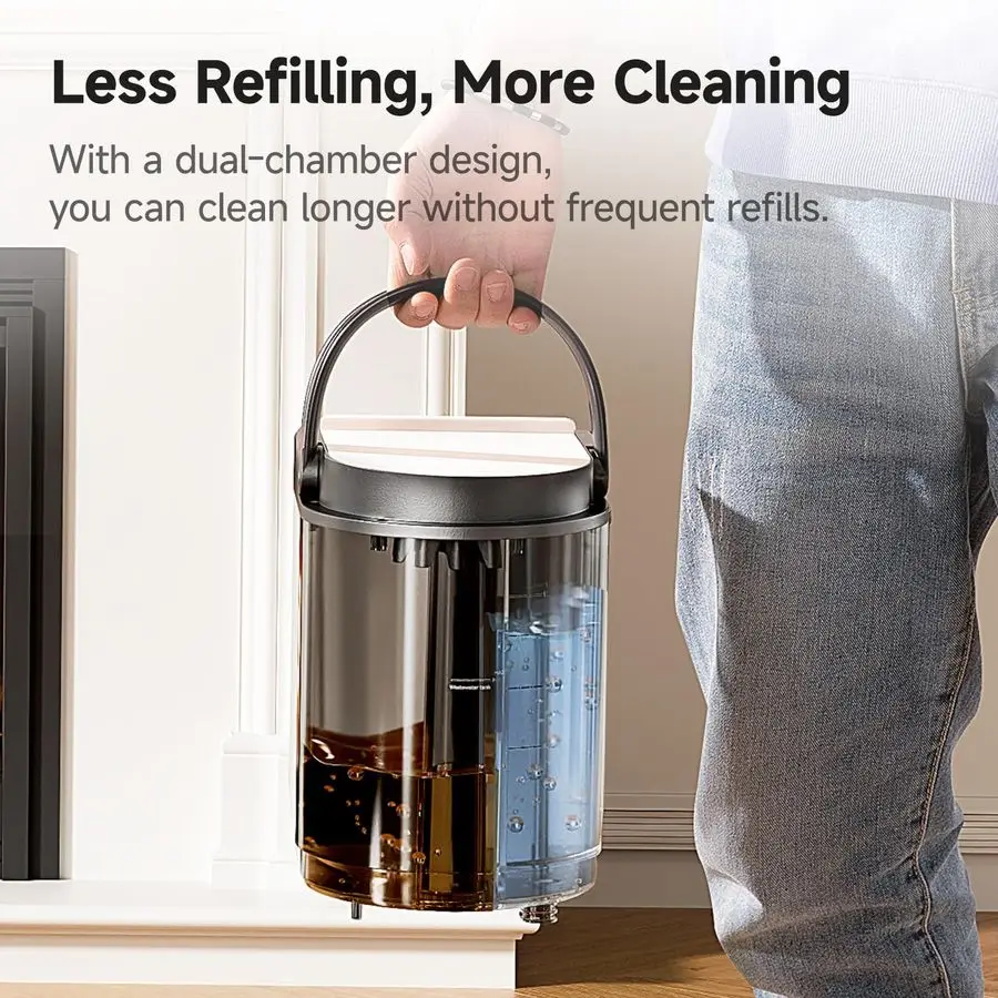 Macchina per la pulizia dei tappeti 18Kpa Potente detergente per tappezzerie con aspirazione per animali domestici, detergente per tappeti portatile con puliziaAutopulizia T