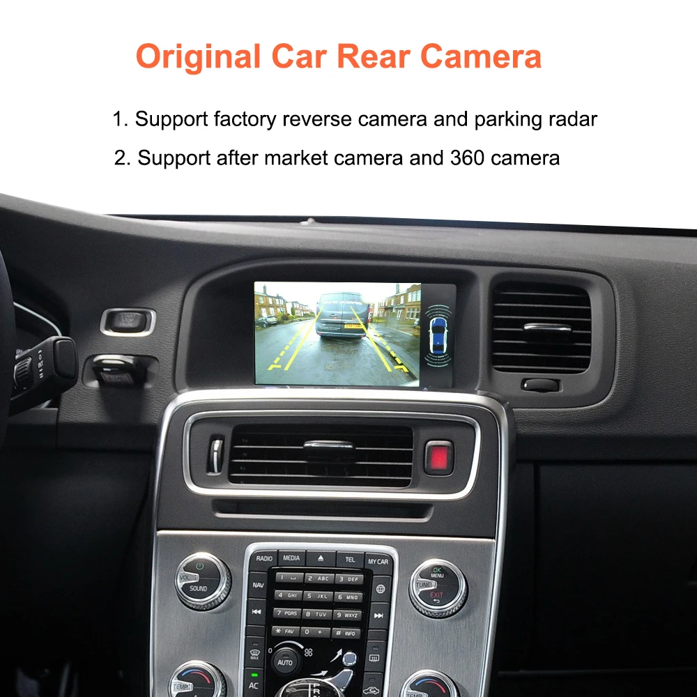 Bonroad Wireless CarPlay Android Auto OEM-Bildschirm-Upgrade-Decoder-Box für Volvo XC60 V60 V40 S60 2015-2019 mit 7-Zoll-Bildschirm Airplay – Detail 9