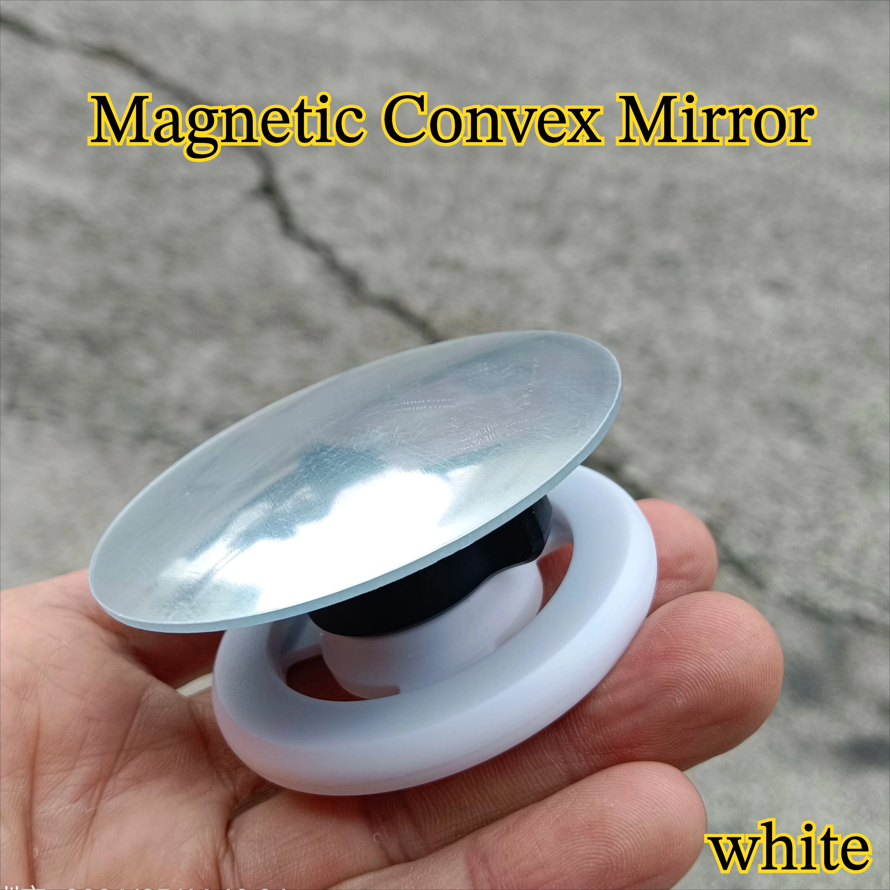 Extra Large 7cm Convex Selfie Mirror with Ultra Wide Angle, Magnetic & Detachable Design