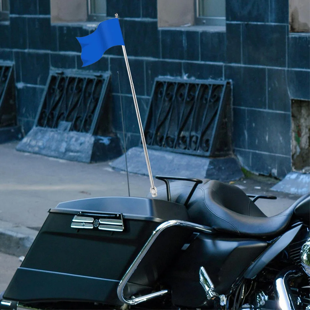 

2Pcs Adjustable Flag Pole for Bike Heavy Duty Steel Mount for Cycling Motorbike Handlebar Safety Flagpole Outdoor Adventure Gear