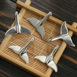 10pcs/lot Alloy Fish Whale Tail Charms Pendant DIY Handmade Bracelet Necklace for Jewelry Making Accessories