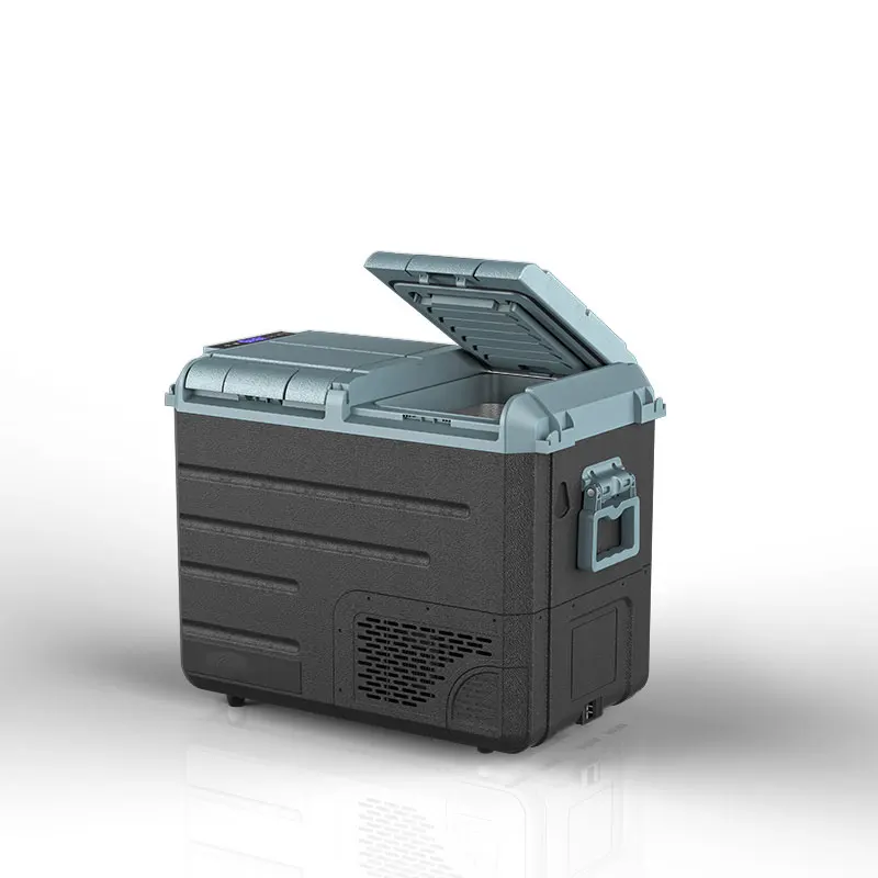 

W55 48L 12Volt Dual Temperature Aluminum Car Refrigerator for Outdoor Camping and Traveling