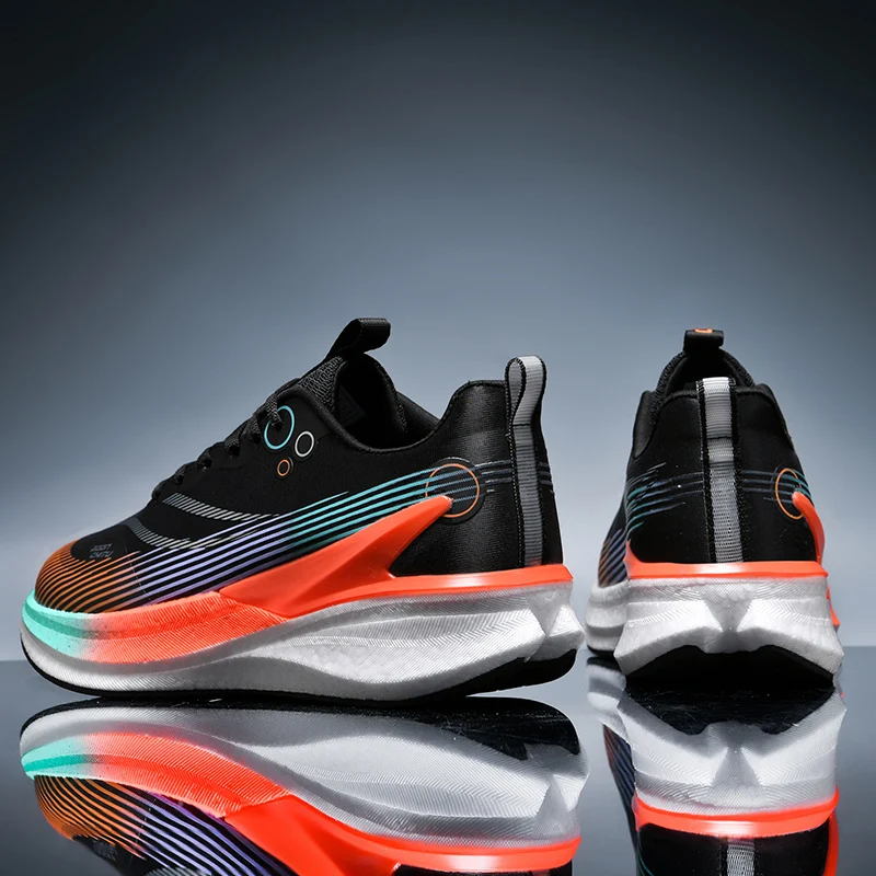 Speciality Carbon Plate Sports Running Shoes Marathon Air Cushion Men Breathable Lightweight Women Comfortable Nonskid Sneakers