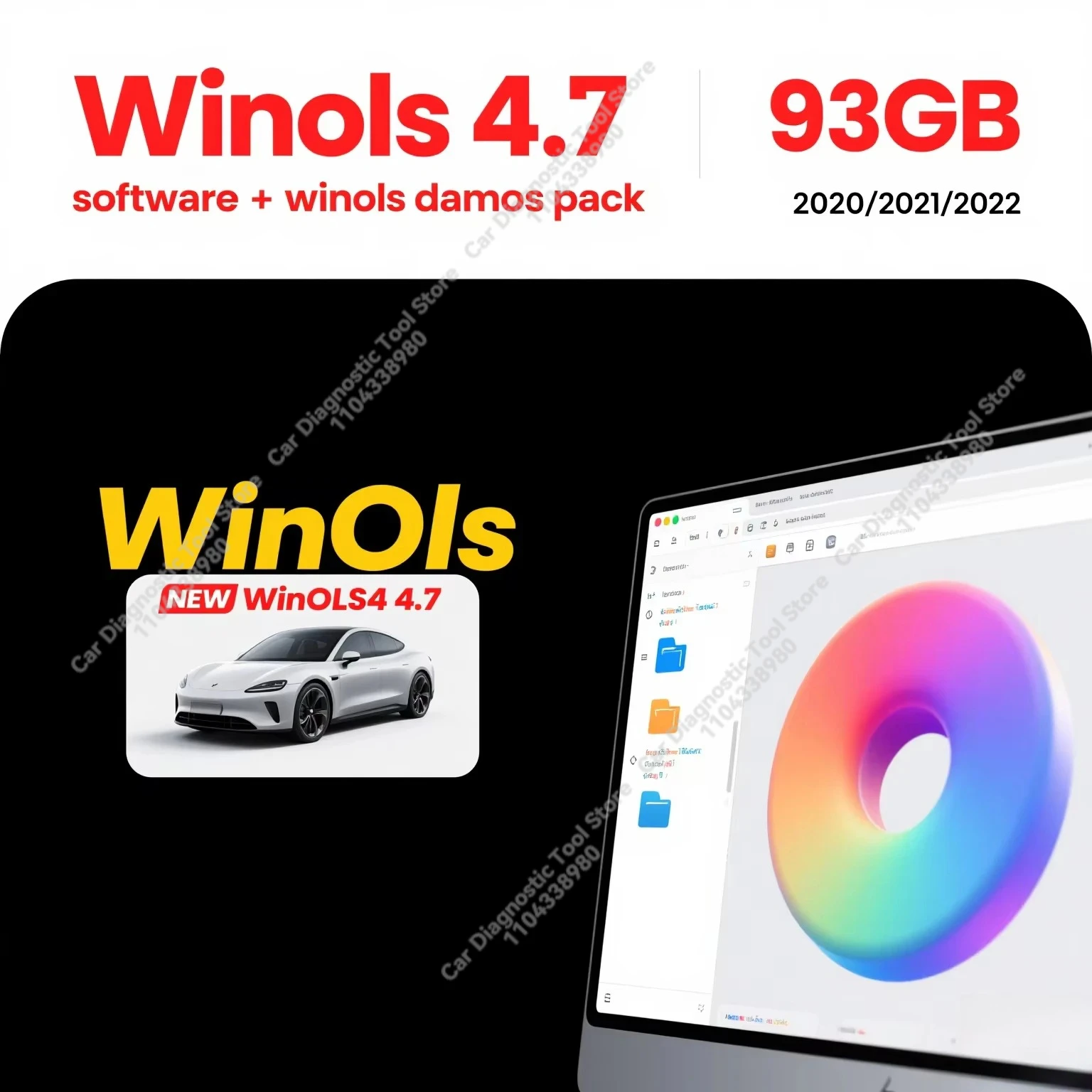 

Paquete grande Winols Damos de 93 ГБ (nuevo) 2020-2021-2022 Чип Winols 4.7 + Winols 4.51 Paquete Damos para 3) multimedia