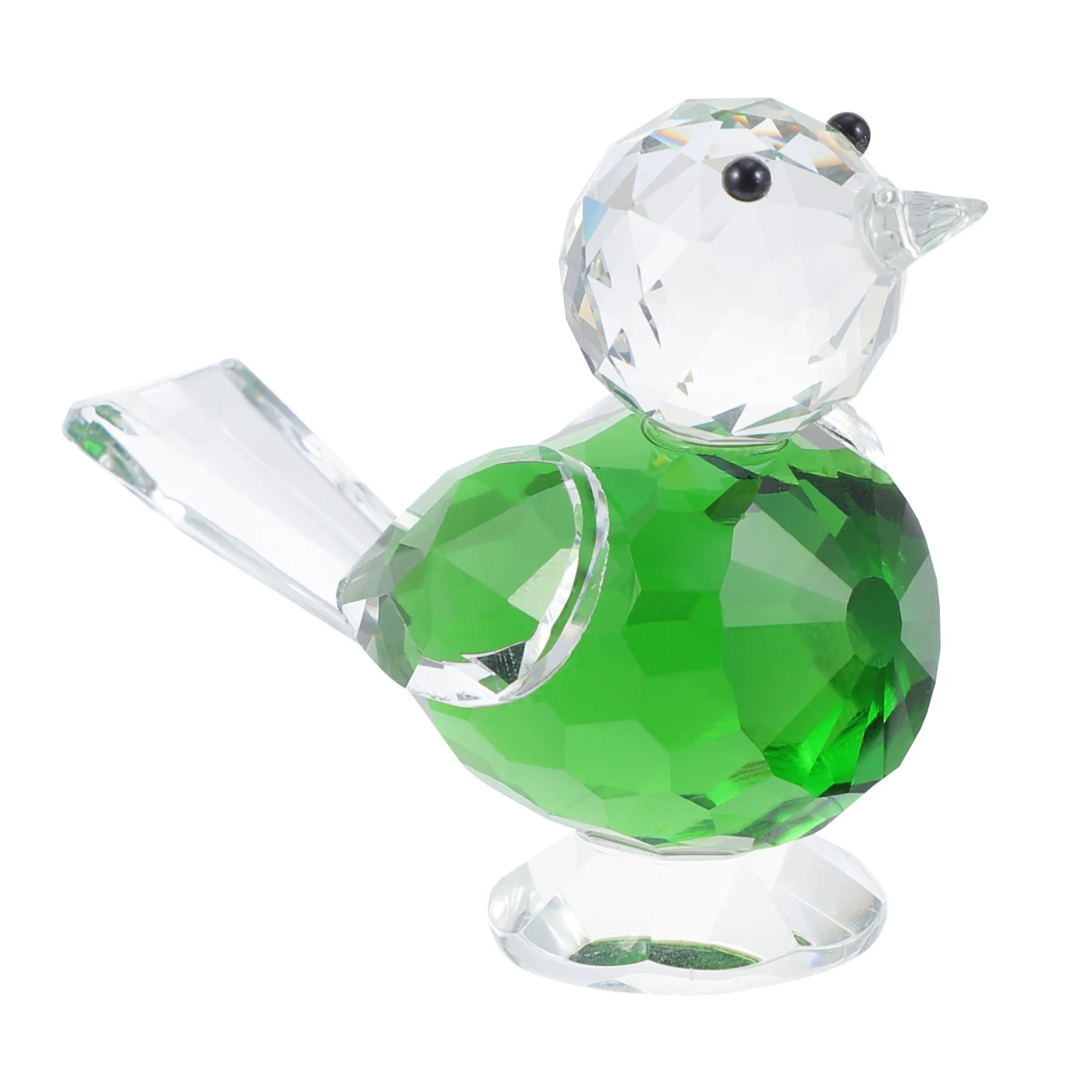 

Creative Hand Blown Crystal Bird Ornament Glass Sculpture Desktop Decoration Living Room Bedroom Adornment Bird Ornament
